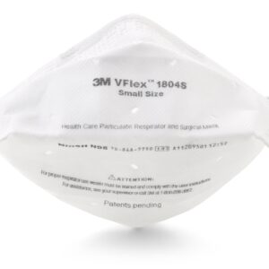 3M™ VFlex™ 1804S Medical N95 Particulate Respirator Mask - Small, Flat Fold, BFE >99%, PFE 95%, NonSterile, White