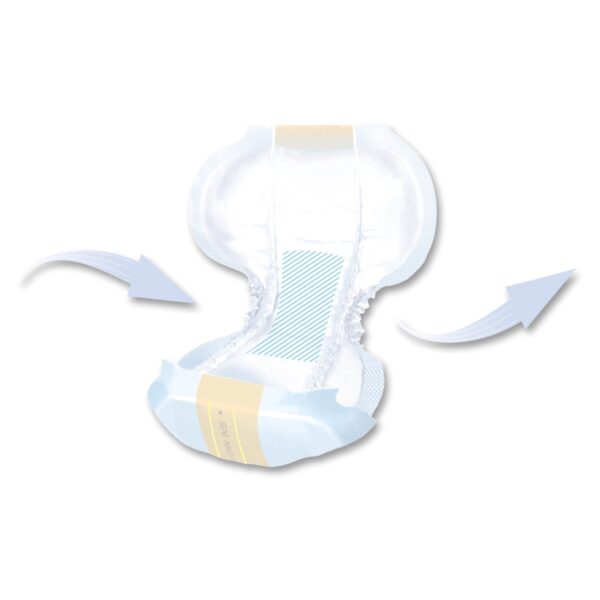 Seni® Shaped Day Incontinence Pads - Moderate Absorbency, Breathable 25 Inch Length, 10 Pack - Image 7