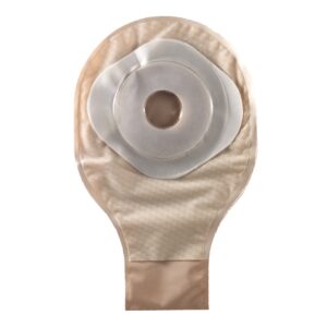 ActiveLife® One-Piece Opaque Colostomy Pouch with 2-1/2 Inch Stoma Opening, 10 Inch Length, Pack of 10