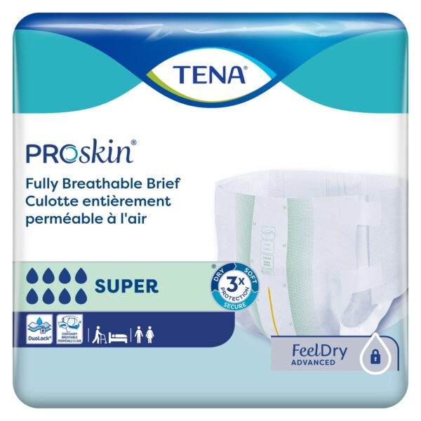 TENA® ProSkin™ Super X-Large Incontinence Briefs (20/Bag, 4 Bags/Case) - Image 3