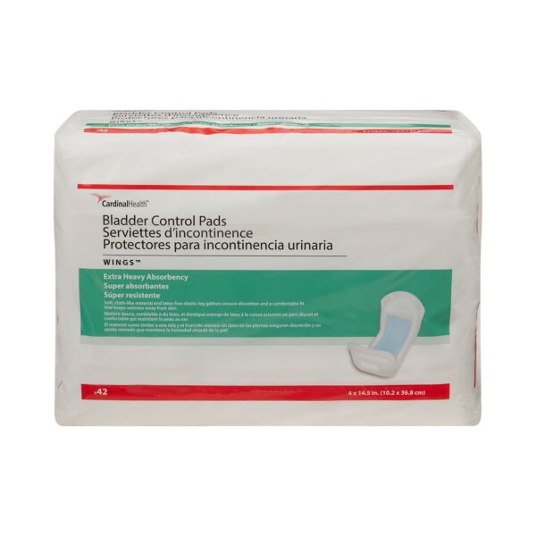 Sure Care™ Bladder Control Pads - Extra Heavy Absorbency, 4 x 14.5 Inches, Unisex Adult Incontinence Pads - Image 3