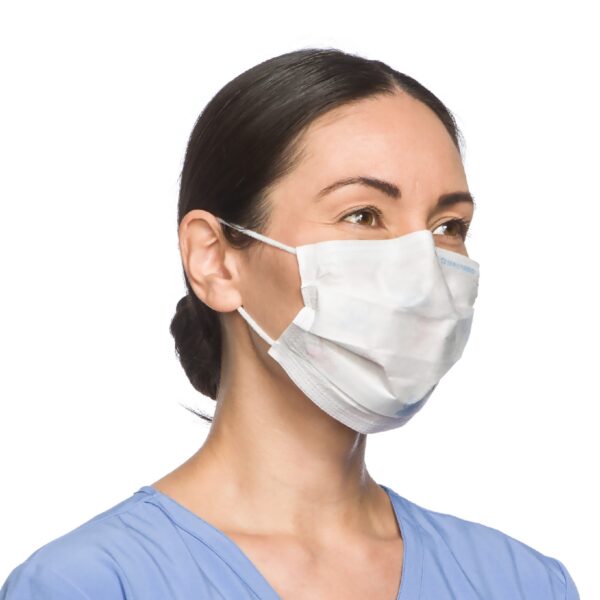 Halyard Procedure Mask, Pleated Design, One Size Fits Most, Yellow - NonSterile Adult Mask with 97% Particle Filtration Efficiency - Image 2