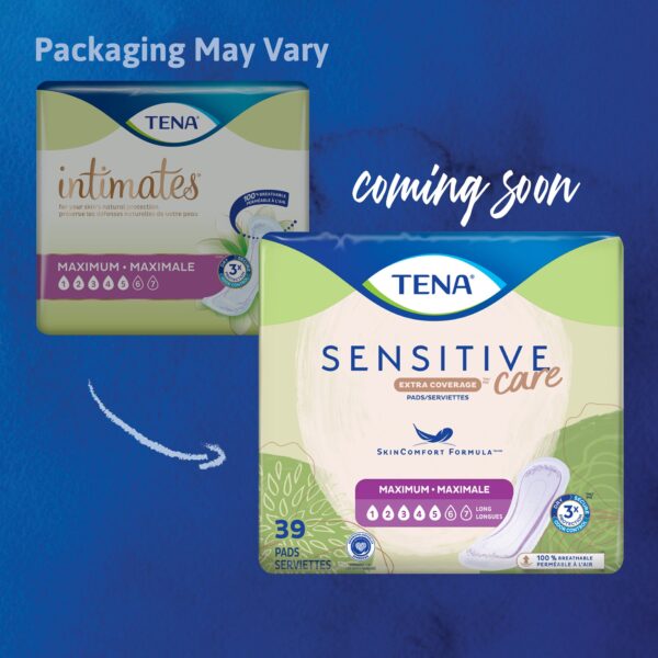 TENA® Sensitive Care Maximum Bladder Control Pad - 13 Inch Heavy Absorbency Adult Incontinence Pad - Image 3