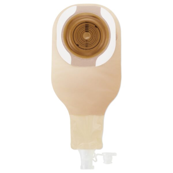 High Output Hollister 1213078BX 1-Piece Clear Ostomy Pouch with Cut-to-Fit Soft Convex Skin Barrier - Image 2