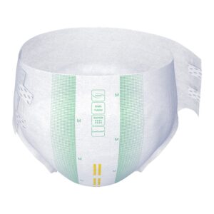 TENA® ProSkin™ Super Large Incontinence Briefs - Heavy Absorbency with Refastenable Tabs, Cloth-like Topsheet, Green, 48-59 Inch Hip, Case of 80