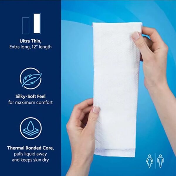 TotalDry™ Total Dry Dual Incontinence Liner - 11 Inch, Moderate Absorbency, Pack of 30 - Image 4