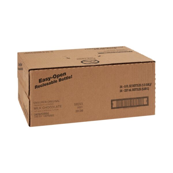 Ensure® Original Therapeutic Nutrition Shake, Chocolate Flavor, 8 oz Bottle (24/Case) - Image 5