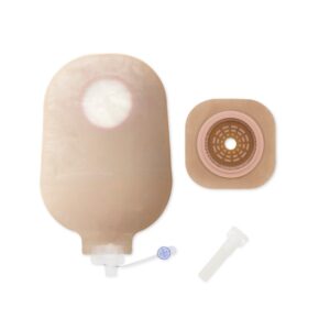 New Image™ 19503 Two-Piece FlexTend Urostomy Pouch Kit, 2 1/4 Inch Flange, Drainable, Sterile, Ultra Clear