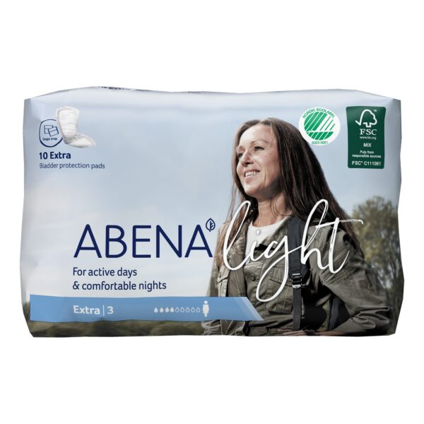 Abena™ Light Extra Bladder Control Pad - 13-Inch Light Absorbency Disposable Incontinence Pad - Image 2