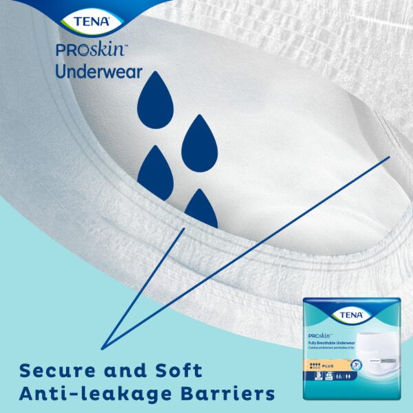 TENA ProSkin Plus 3X-Large Absorbent Disposable Underwear for Adults - Image 5