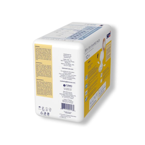 Seni® Shaped Day Incontinence Pads - Moderate Absorbency, Breathable 25 Inch Length, 10 Pack - Image 5