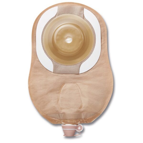 CeraPlus™ Soft Convex Beige Urostomy Pouch with Viewing Option – 9 Inch, Pre-Cut to Fit 22 mm Stomas - Image 2