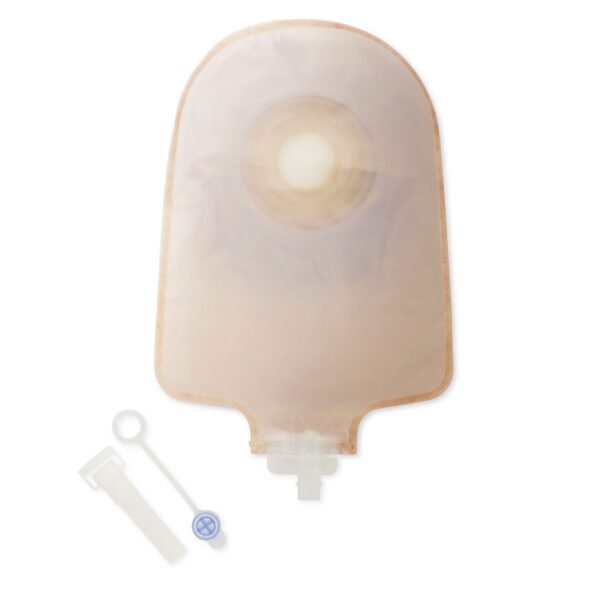 Premier™ One-Piece Transparent Urostomy Pouch with Flextend Extended Wear Barrier - 9 Inch Length, Pre-Cut for 29mm Stomas - Image 3