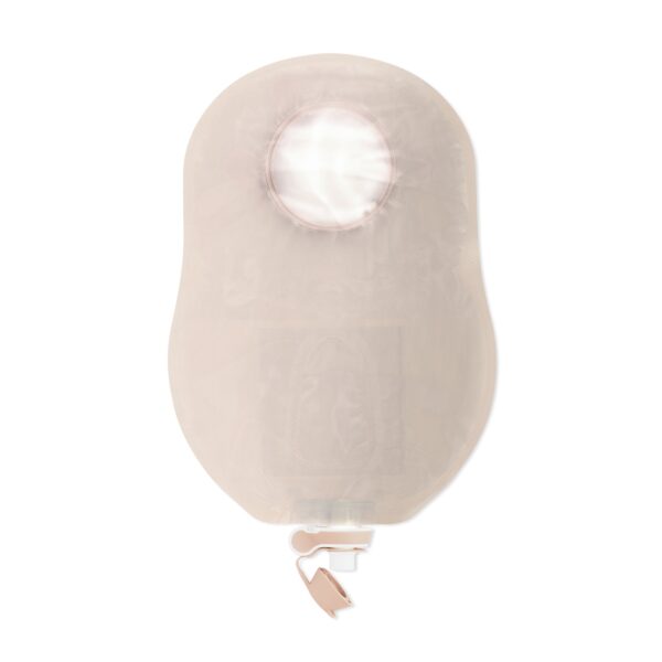 New Image™ Two-Piece Ultra Clear Urostomy Pouch with Tap – 9 Inch Length, 2¼ Inch Flange, Red System Match - Image 3