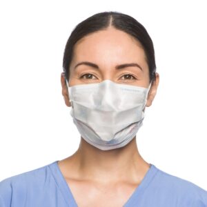 Halyard Procedure Mask, Pleated Design, One Size Fits Most, Yellow - NonSterile Adult Mask with 97% Particle Filtration Efficiency