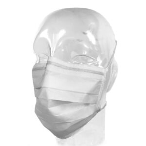 Precept® Laser Plume™ Laser Surgery Mask with BFE 98%, PFE ≥98%, Tie Closure, NonSterile, White, One Size