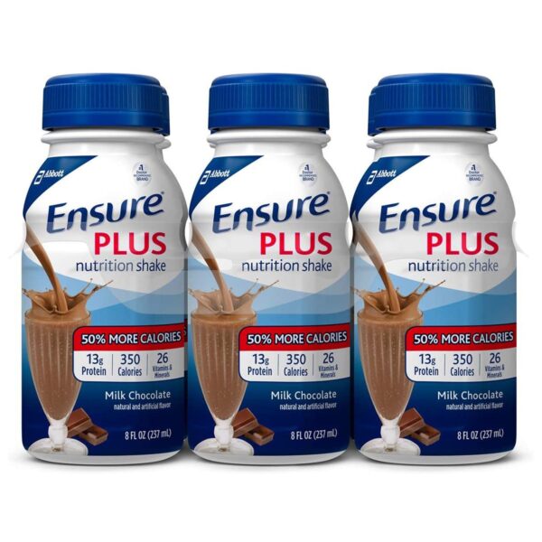 Ensure Plus Therapeutic Nutrition, Creamy Milk Chocolate - 8 oz Bottle (24/Case) by Ensure - Image 4