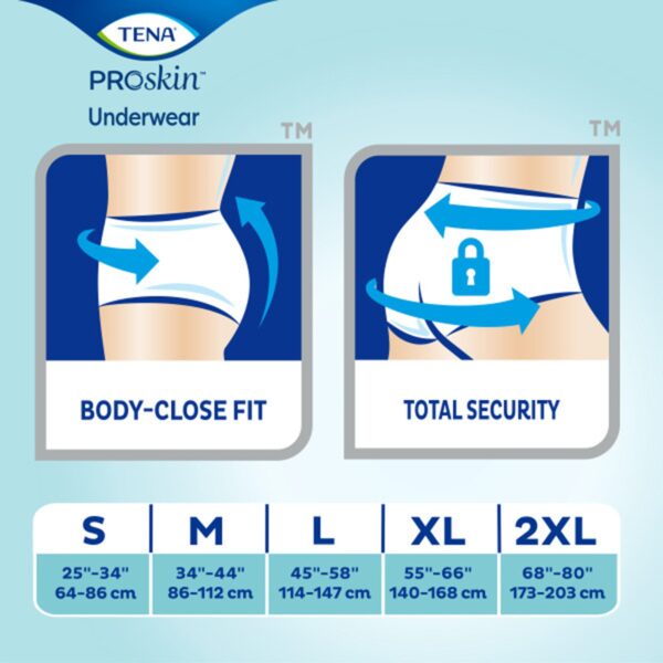TENA ProSkin Plus 3X-Large Absorbent Disposable Underwear for Adults - Image 4