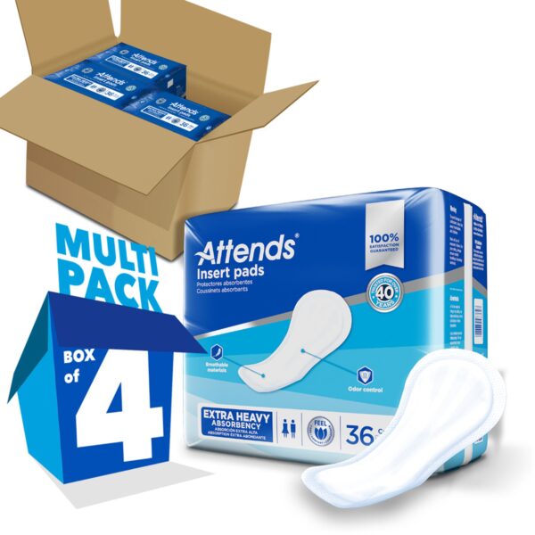 Attends® Insert Pad Incontinence Liner, 16.5-Inch Heavy Absorbency, Unisex Adult Incontinence Pad - Image 4