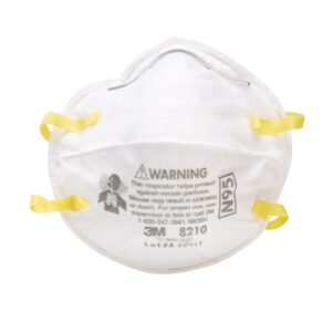 3M™ 8210 N95 Particulate Respirator Mask – Industrial Grade, White, One Size Fits Most