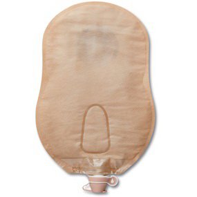 Premier™ One-Piece Beige Urostomy Pouch with Convex FlexTend, 1-1/4 Inch Stoma Opening, 9 Inch Length