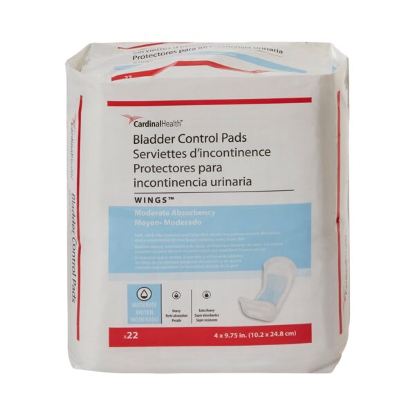 Sure Care™ Bladder Control Pads, Moderate Absorbency, 4 x 9-3/4 Inch - Pack of 132 - Image 2