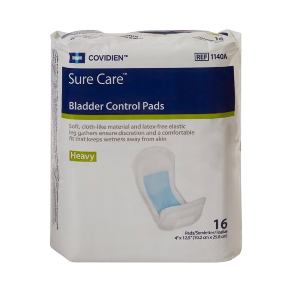 Sure Care™ Heavy Absorbency Bladder Control Pads - 4 x 12.5 Inch, Unisex, Disposable, Polymer Core, Cloth-Like Backsheet - Image 3