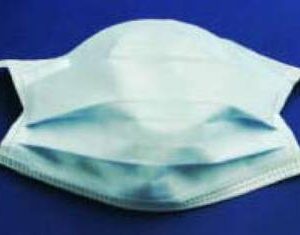 Cardinal Health™ Secure-Gard Surgical Mask with Tie Closure - 95% BFE & PFE, NonSterile, White, Pleated Design, 300 Pack