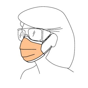 FluidShield Level 3 Procedure Mask with Pleated Design and Anti-Fog Foam - McKesson Part 47107
