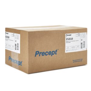 Precept FluidGard 160 Procedure Mask with Eye Shield, Blue Diamond - ASTM Level 3 Anti-Fog Foam, BFE ≥98%, PFE >95%, Earloops, One Size Fits Most