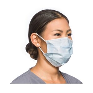 FluidShield Halyard Level 2 Procedure Mask - Earloops, Blue, 50 Masks per Box