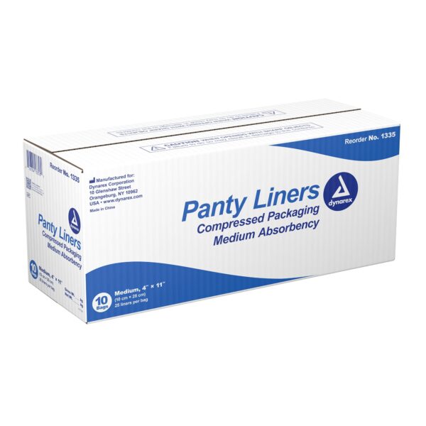 Dynarex® Medium Absorbency Bladder Control Pad 4 x 11 inch with Adhesive Strips, 25 Pack - Image 4