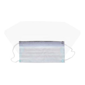 Cardinal Health™ Secure-Gard Procedure Mask with Eye Shield - ASTM Level 3 Anti-Fog Foam, Blue, 25 Pack