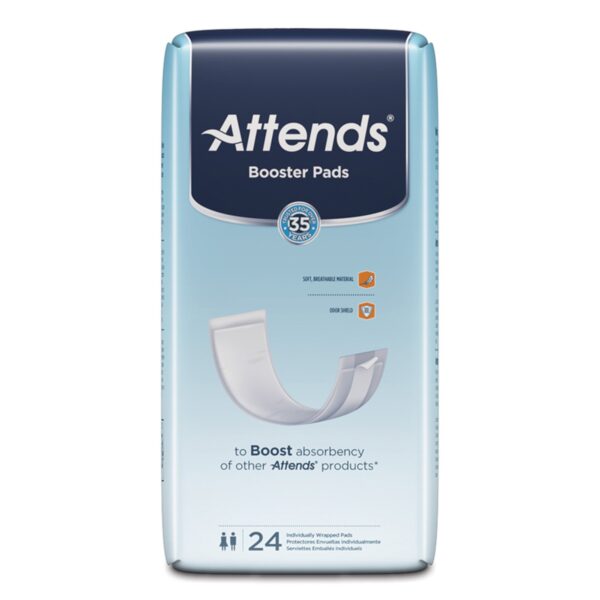 Attends® Booster Pad 3.5 x 11 Inches for Light Incontinence – Pack of 8 - Image 2