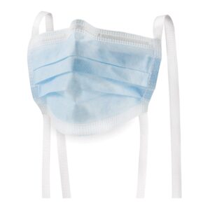 McKesson Classic Style Surgical Mask with Ties, ASTM Level 1 Barrier, Blue, 50 Masks per Box