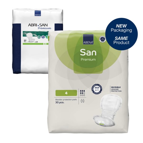 Abena® San Premium Size 4 Bladder Control Pads – Moderate Absorbency, Discreet and Comfortable for Adults - Image 2