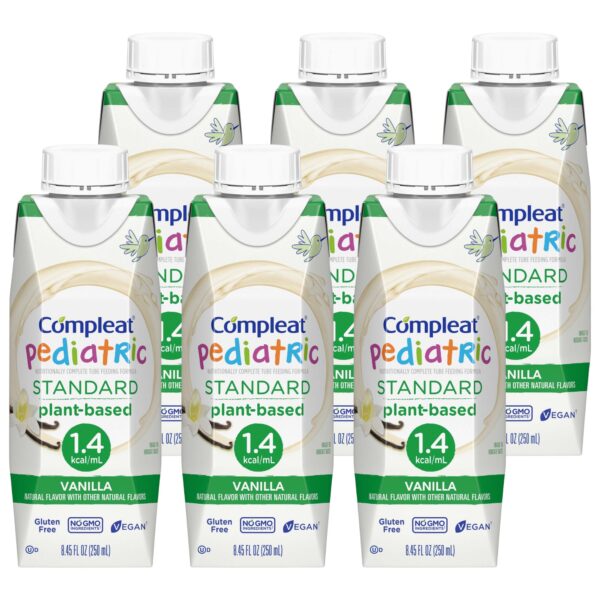 Compleat® Pediatric Standard 1.0 Calorie Vanilla Liquid Tube Feed Formula - Plant-Based Nutritional Support for Children 1-13 Years - Image 5