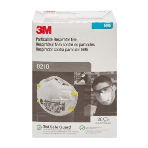3M™ 8210 N95 Particulate Respirator Mask – Industrial Grade, White, One Size Fits Most