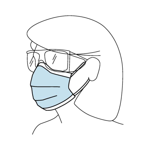 FluidShield Level 2 Procedure Mask by Halyard, 50 Pack - Image 4