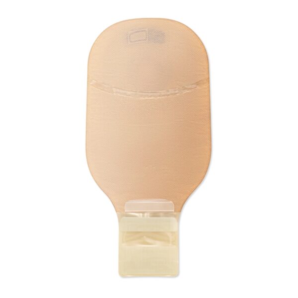Premier™ CeraPlus Drainable Ostomy Pouch for 30mm Stomas, Beige, 12 Inch Length, Pack of 10 - Image 3