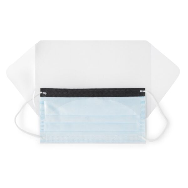 McKesson Procedure Mask with Eye Shield, ASTM Level 3, Anti-Fog, Blue, Part #91-2600 - Image 2