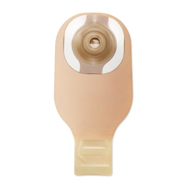 Premier™ 8954 One-Piece Beige Ostomy Pouch with CeraPlus Skin Barrier, 12 Inch Length, Soft Convex, Drainable, Fits Up to 1 Inch Stoma - Image 2