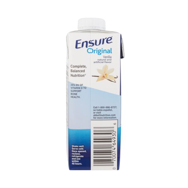 Ensure Original Therapeutic Nutrition Shake Vanilla - 8 oz, Pack of 24 by Ensure® - Image 2