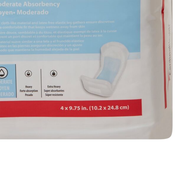 Sure Care™ Bladder Control Pads, Moderate Absorbency, 4 x 9-3/4 Inch - Pack of 132 - Image 4
