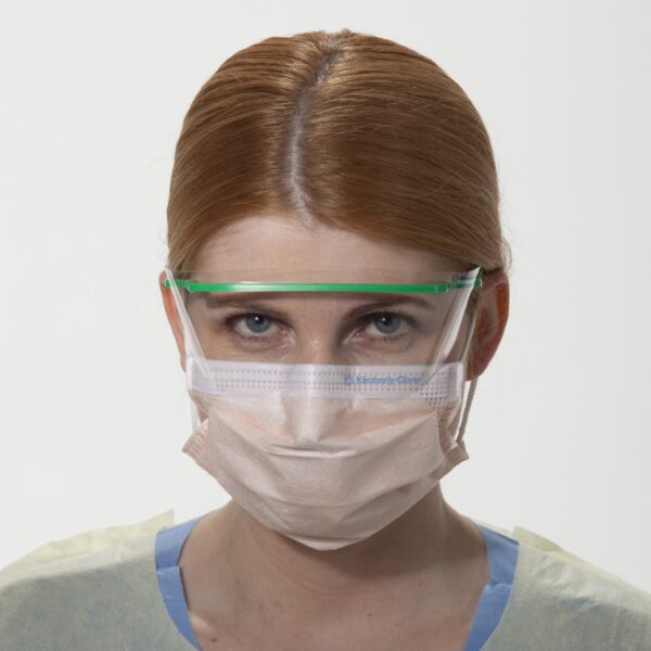 FluidShield Level 3 Procedure Mask with Pleated Design and Anti-Fog Foam - McKesson Part 47107 - Image 3