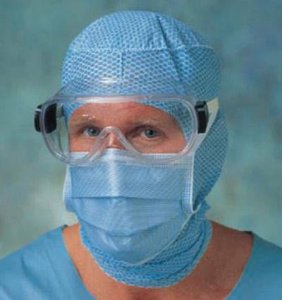 Barrier® Standard Surgine II Procedure Mask with Tie Closure and Bacterial Filtration Efficiency ≥98% - Blue, Non-sterile, Adult, Pleated Design