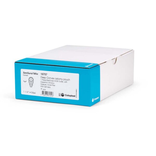 SenSura® Mio Convex 1-Piece Opaque Ostomy Pouch with Deep Convex Barrier and EasiClose™ Closure - 11 Inches Maxi Size, 655 mL Capacity, Pre-Cut for 31mm Stoma - Image 4