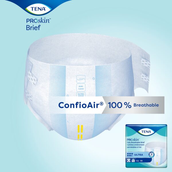 TENA ProSkin Ultra X-Large Adult Incontinence Briefs (20 per Bag, 4 Bags per Case) - Heavy Absorbency, Refastenable Tabs - Image 7