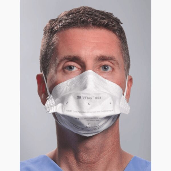 3M™ VFlex™ Medical N95 Respirator Mask, Flat Fold, White (50 per Box, 8 Boxes per Case) - Image 7