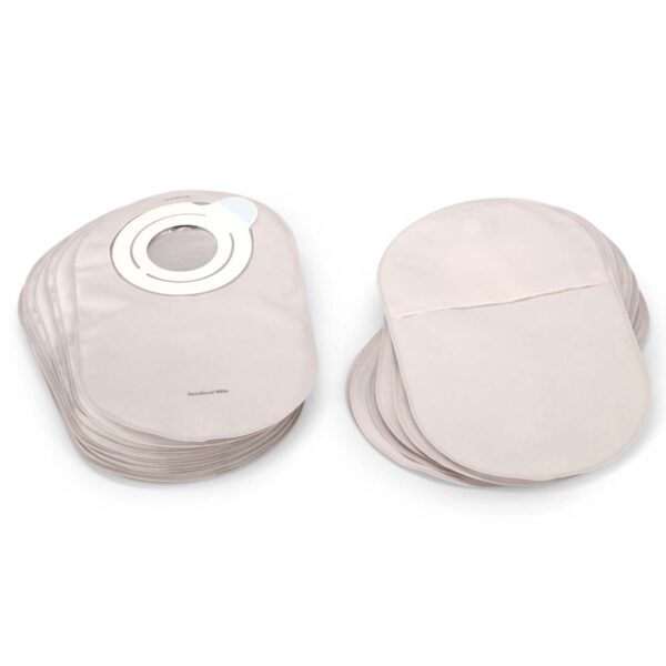 SenSura® Mio Flex 2-Piece Closed End Opaque Ostomy Pouch with Green Code - 8.25 Inch Maxi Capacity - Image 4